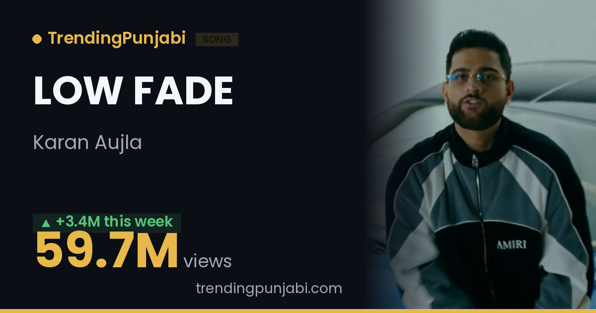 LOW FADE by Karan Aujla - Lyrics, Rating & Stats | TrendingPunjabi