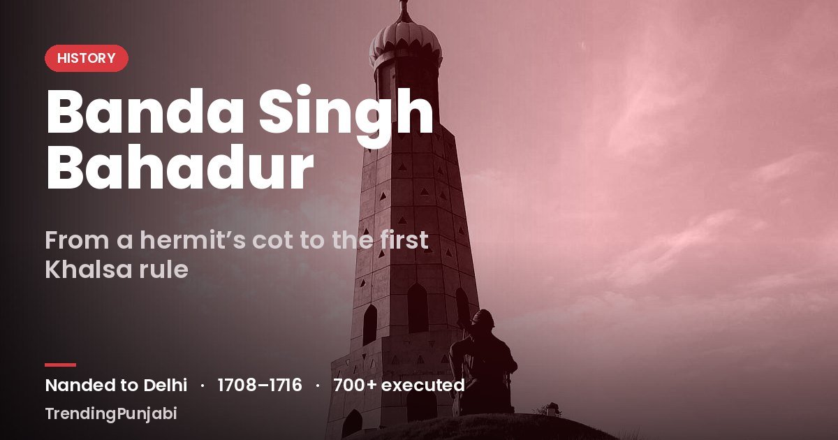 Banda Singh Bahadur: The Hermit Who Took Sirhind, Struck the Khalsa’s First Coins and Died in Delhi