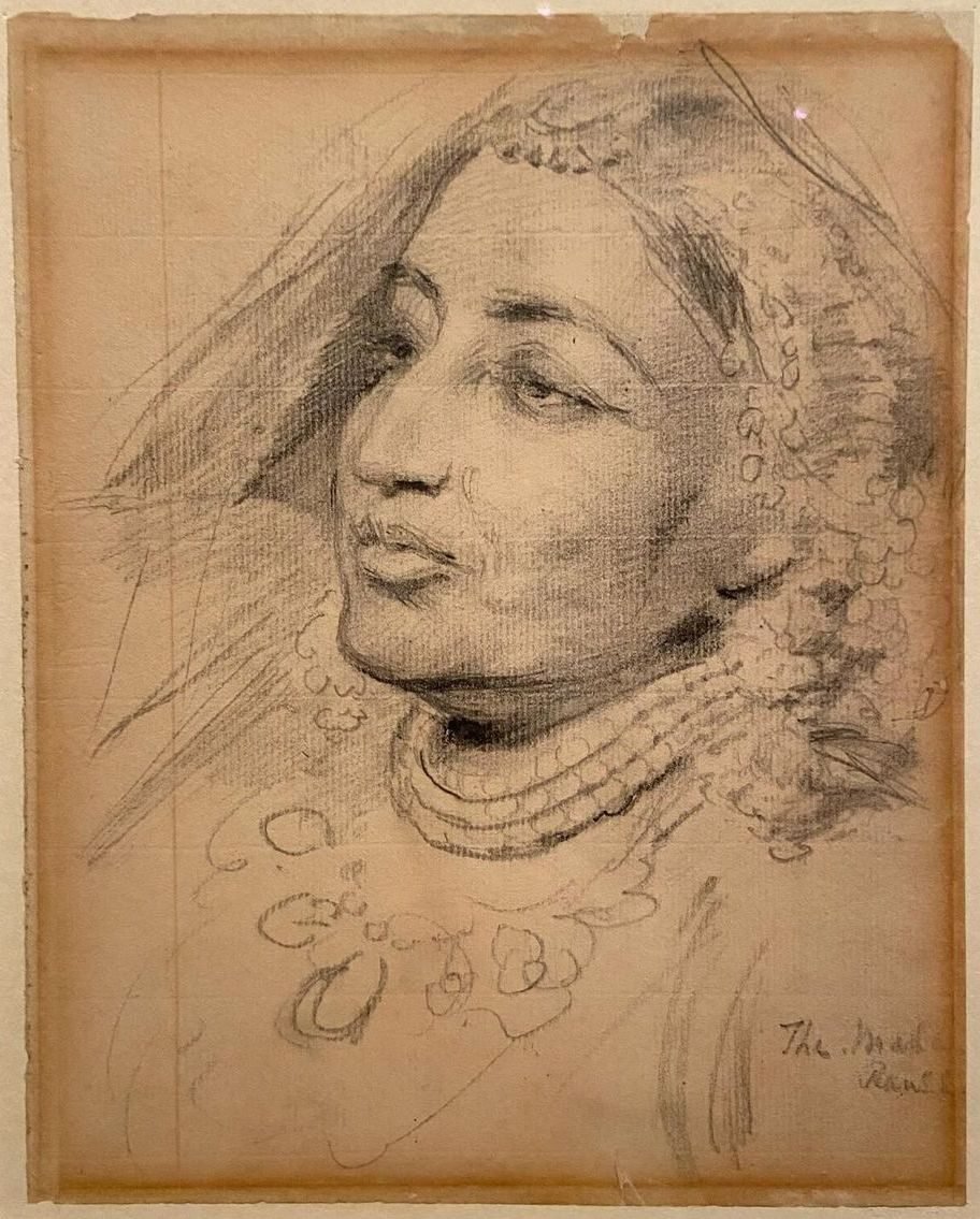 A painted portrait of Maharani Jind Kaur, made in England in the last year of her life