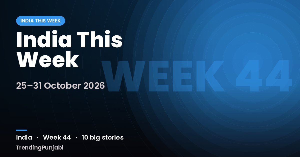India This Week: Cyclone Arnab, Joshimath helicopter crash and More (25–31 October 2026)