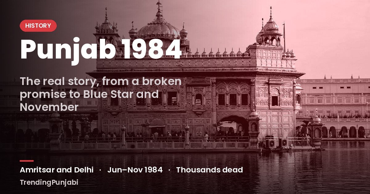 Punjab 1984: The Real Story, From a Broken Promise to Blue Star and the November Massacres