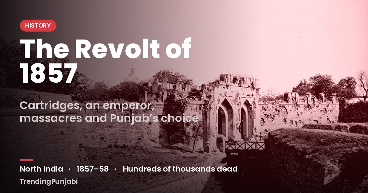 The Revolt of 1857: Greased Cartridges, a Last Emperor, Massacres on Both Sides and the Side Punjab Chose