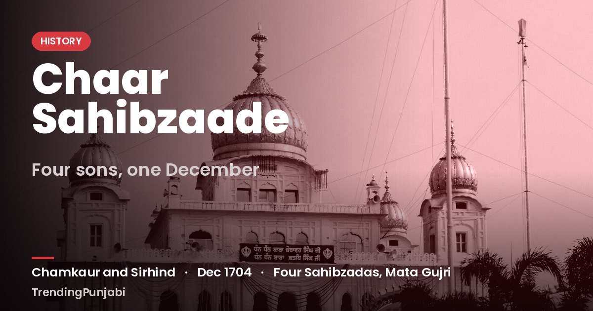 The Four Sahibzadas: Chamkaur, the Cold Tower and the December Punjab Never Forgets