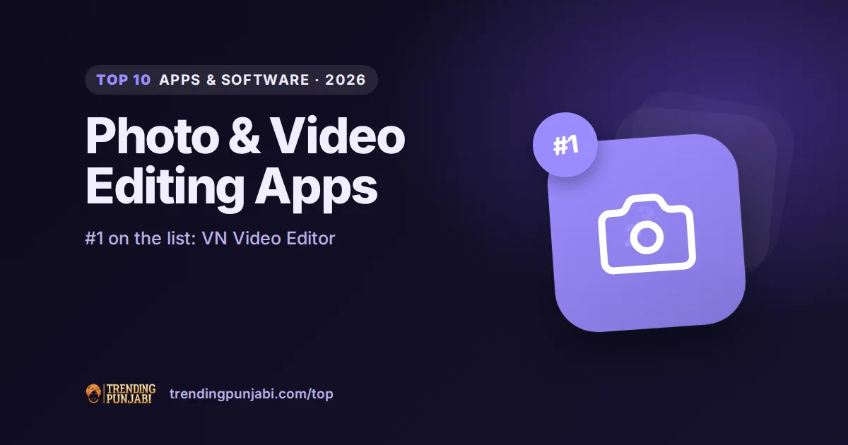 Top 10 Photo & Video Editing Apps 2026